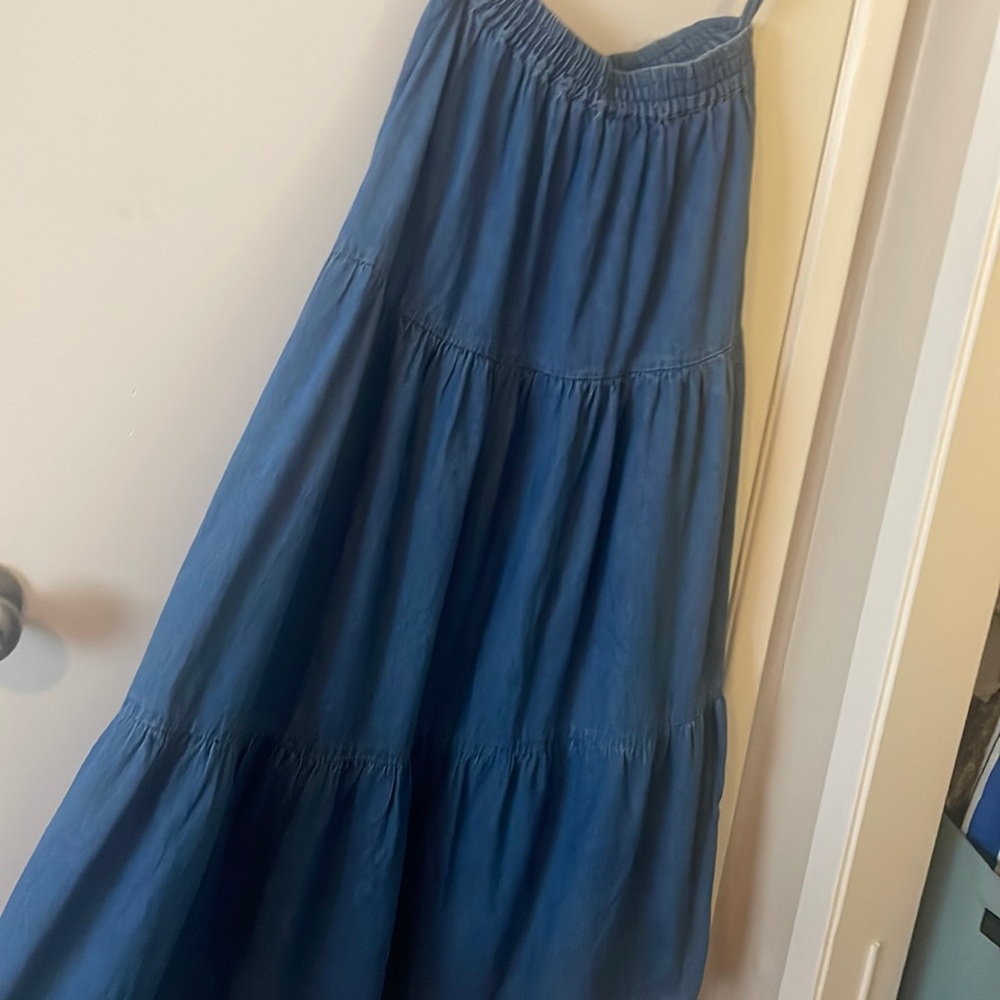 90s/Y2K maxi skirt jean look